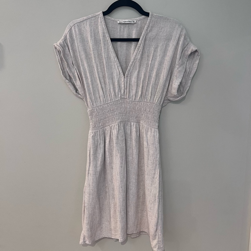 Abercrombie & Fitch Light Beige Mini Dress